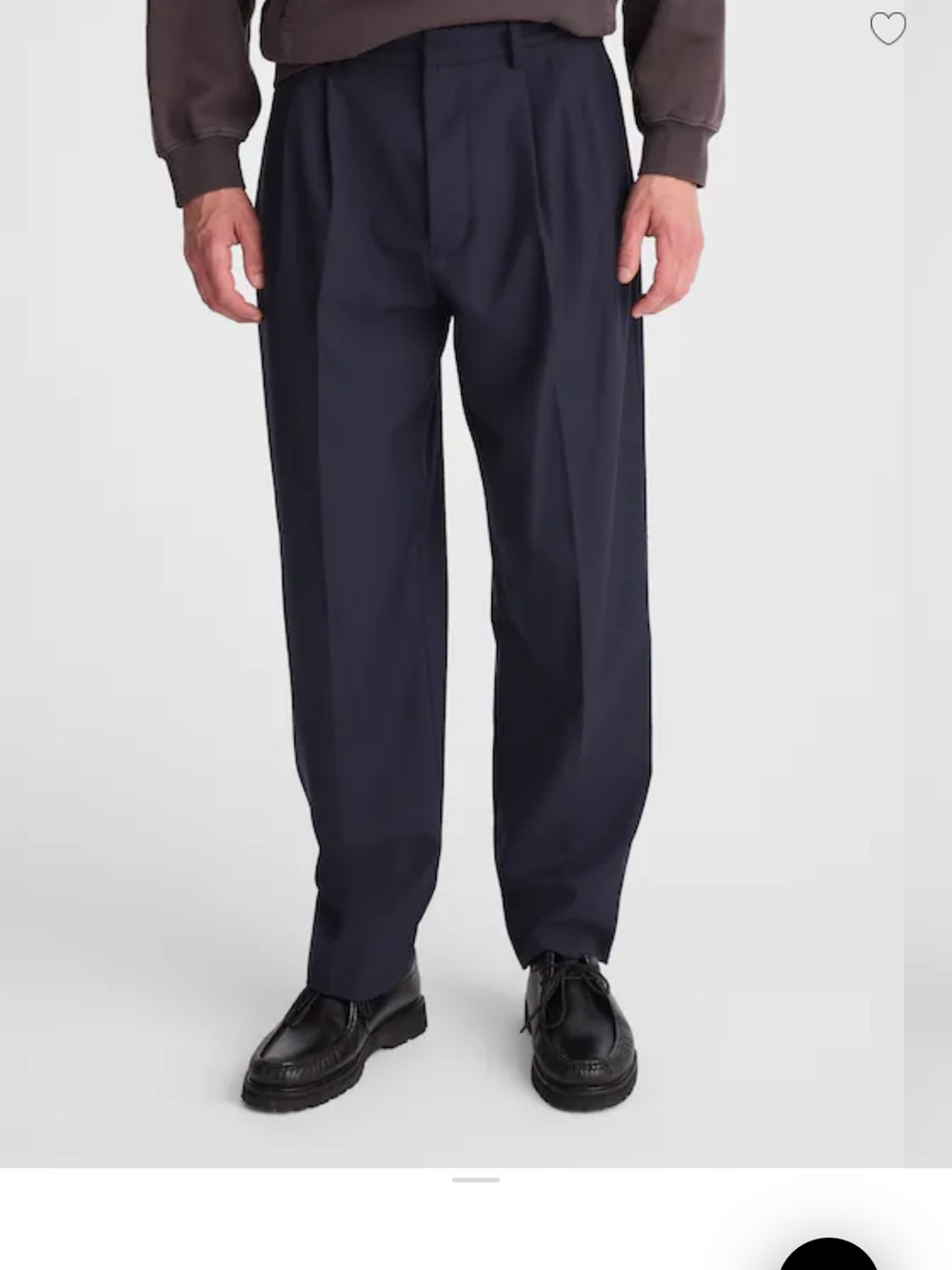 Madewell Men's Classic Pleated Trousers in Navy